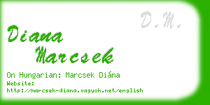 diana marcsek business card